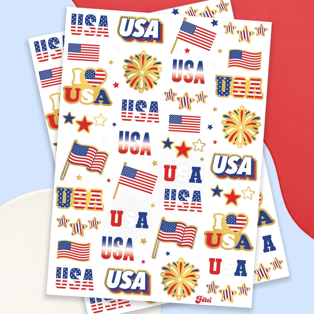 July 4th Temporary Tattoos