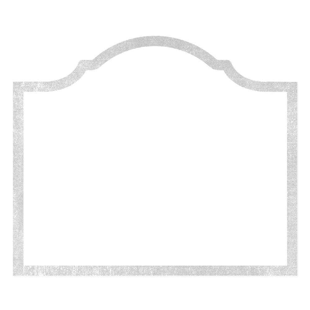 Silver Foil Arch Place Cards