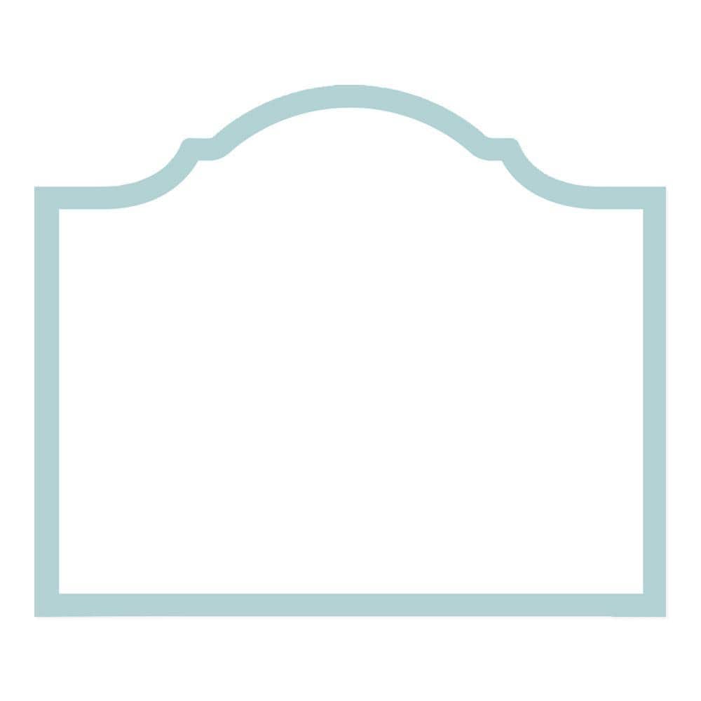 Robin's Egg Blue Arch Place Cards