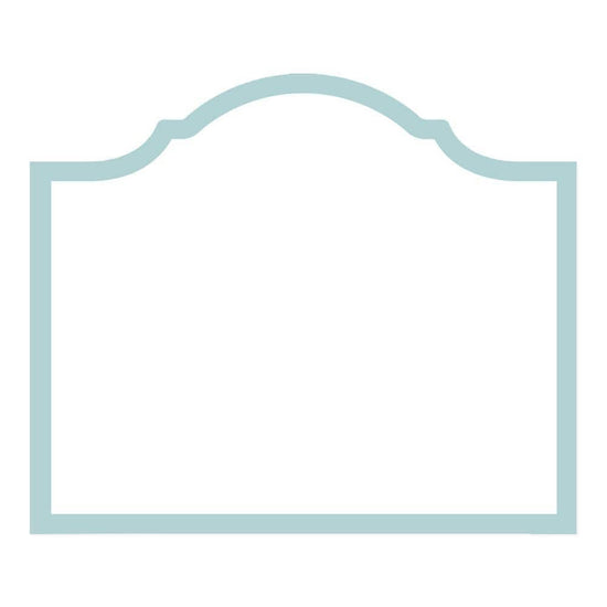 Robin's Egg Blue Arch Place Cards