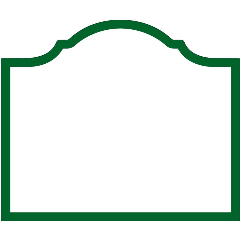 Hunter Green Arch Place Cards