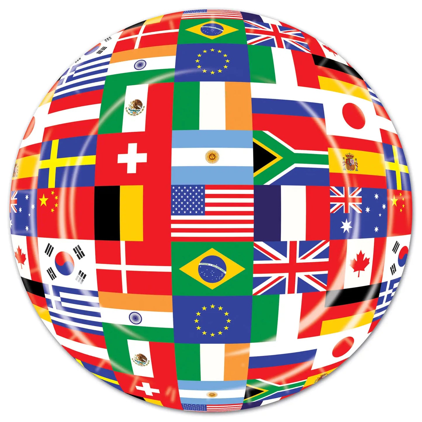 International Flag Side Plates