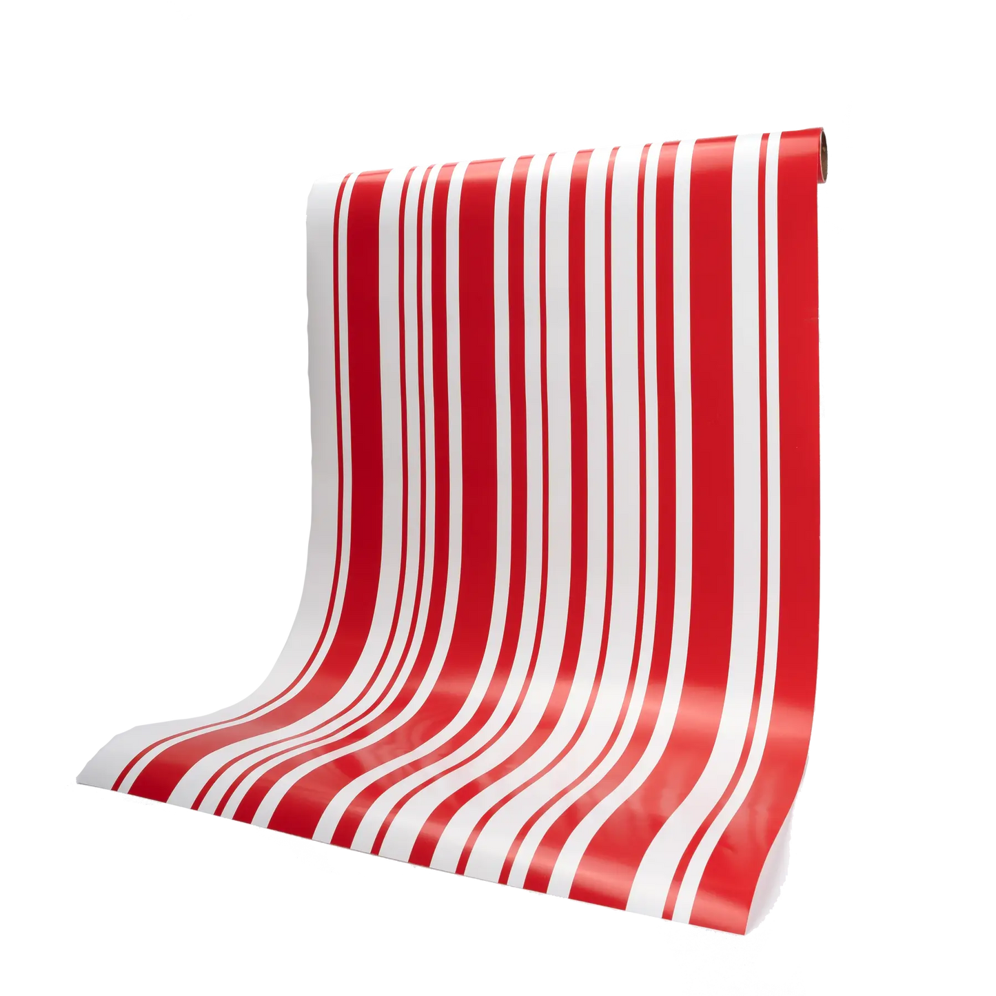 Crimson Red Striped Table Runner