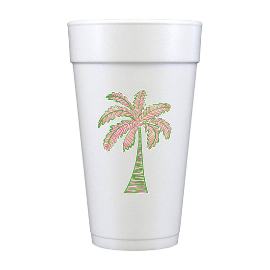 Fun Palm Tree Foam Cups