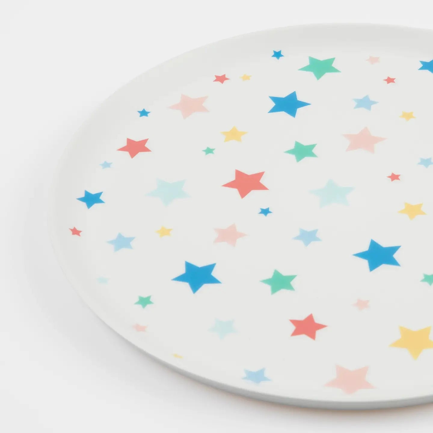 Star Pattern Reusable Large Plates