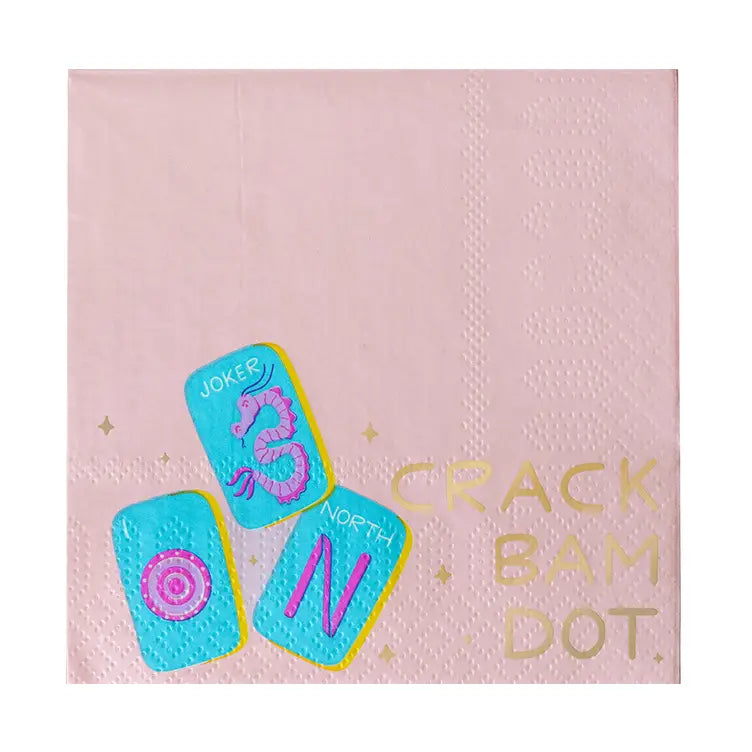 Crack Bam Dot Mahjong Napkins