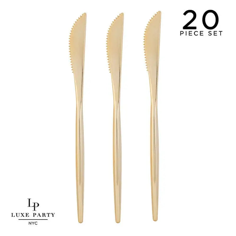 Chic Round Gold Knives