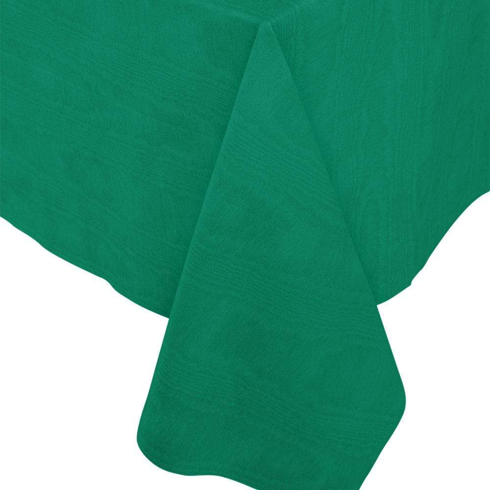 Moire Green Linen Tablecloth