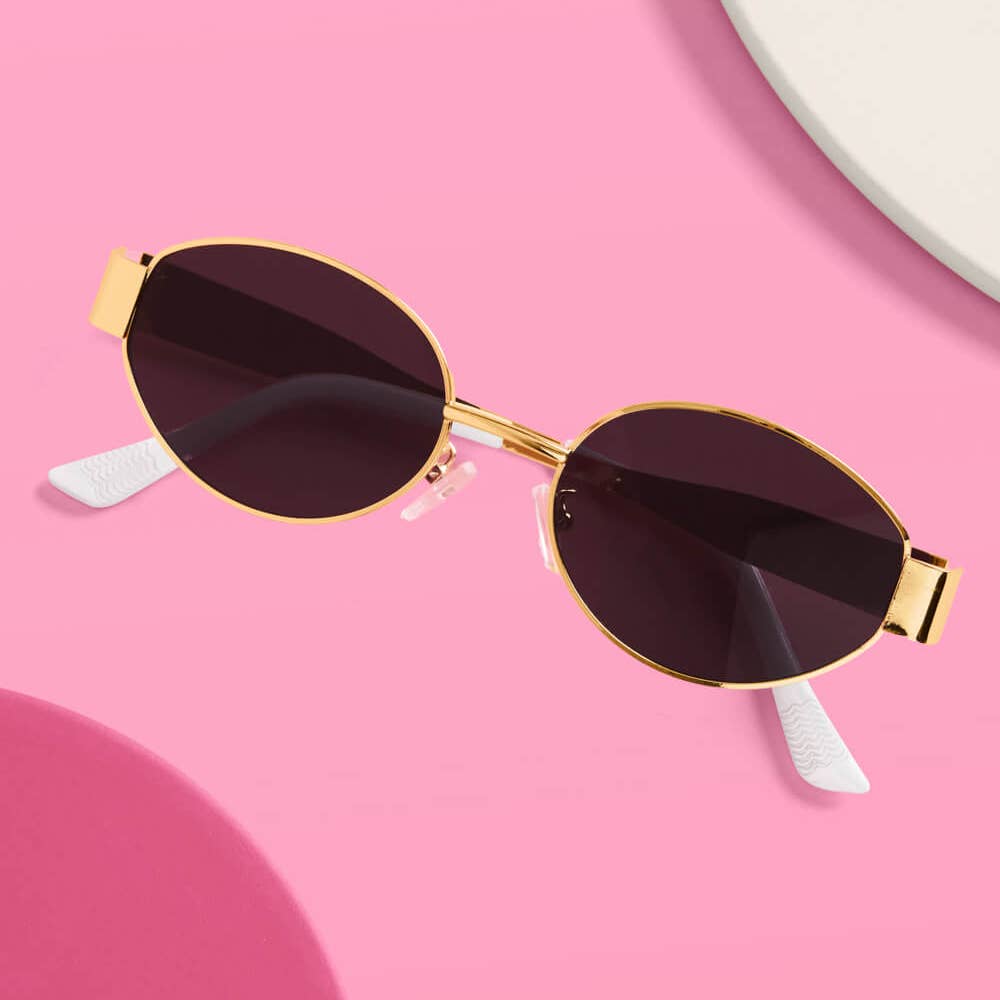 Golden Bride Sunglasses with Pearl Detail