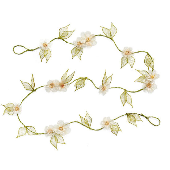 Abaca Daisy Garland