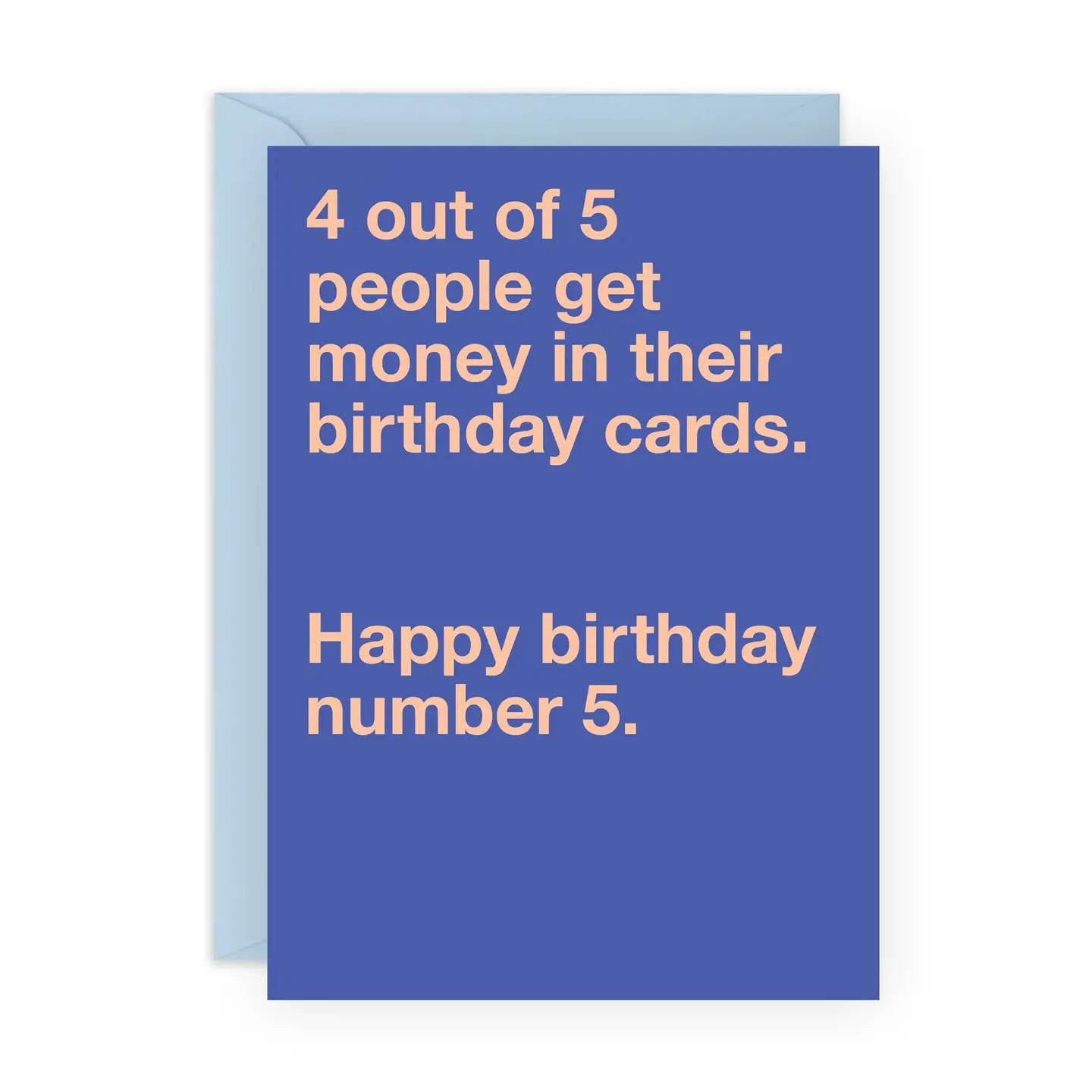 4 out of 5 People Card with Stickers