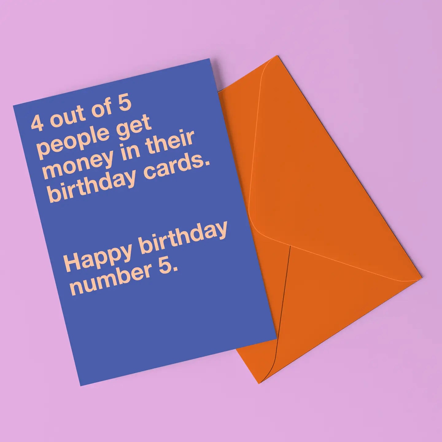 4 out of 5 People Card with Stickers