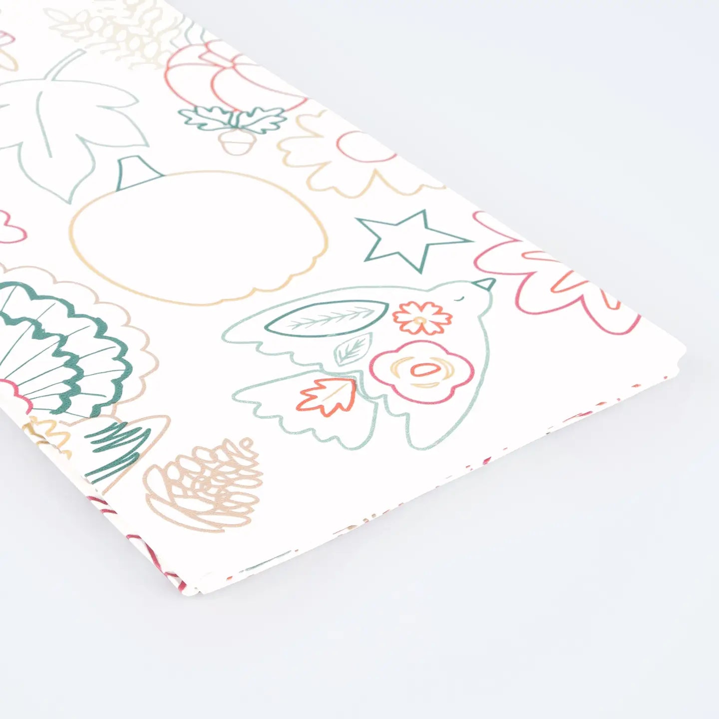 Thanksgiving Coloring Activity Tablecloth