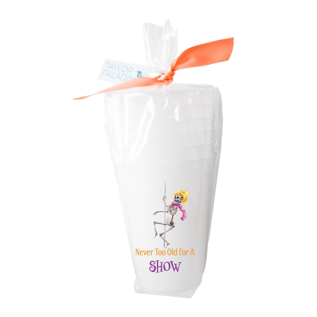 Dancing Skeleton Frosted Cups