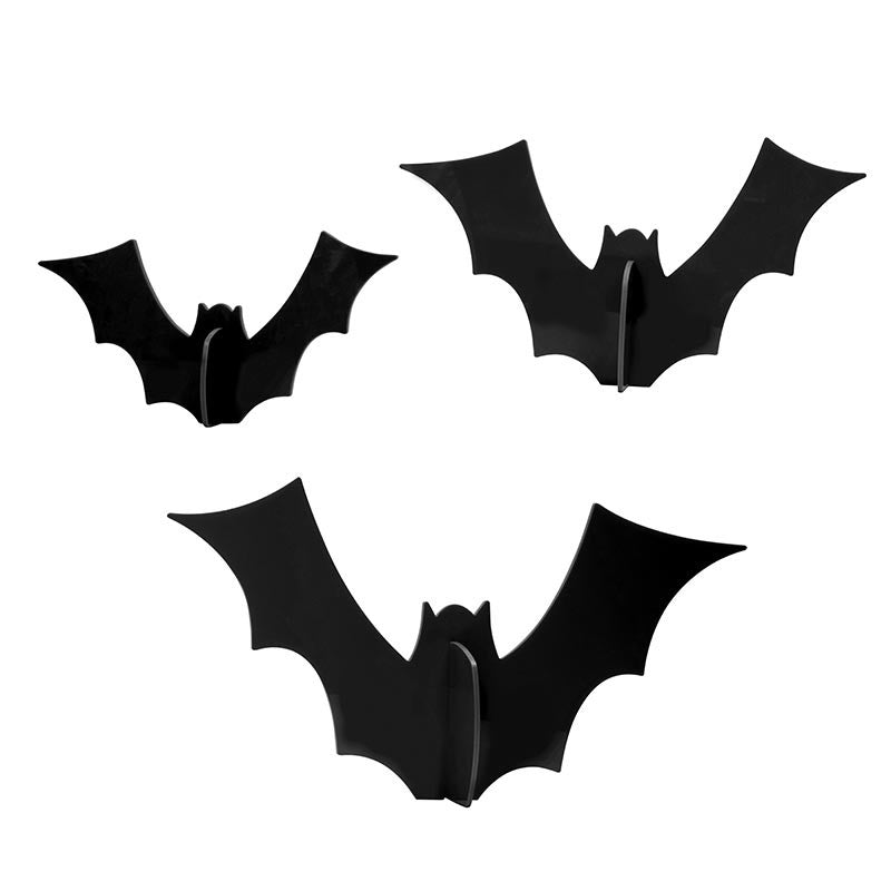 Black Acrylic Bats