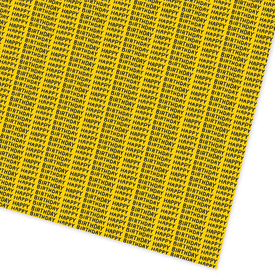 Happy Birthday Repeat Roll Wrapping Paper