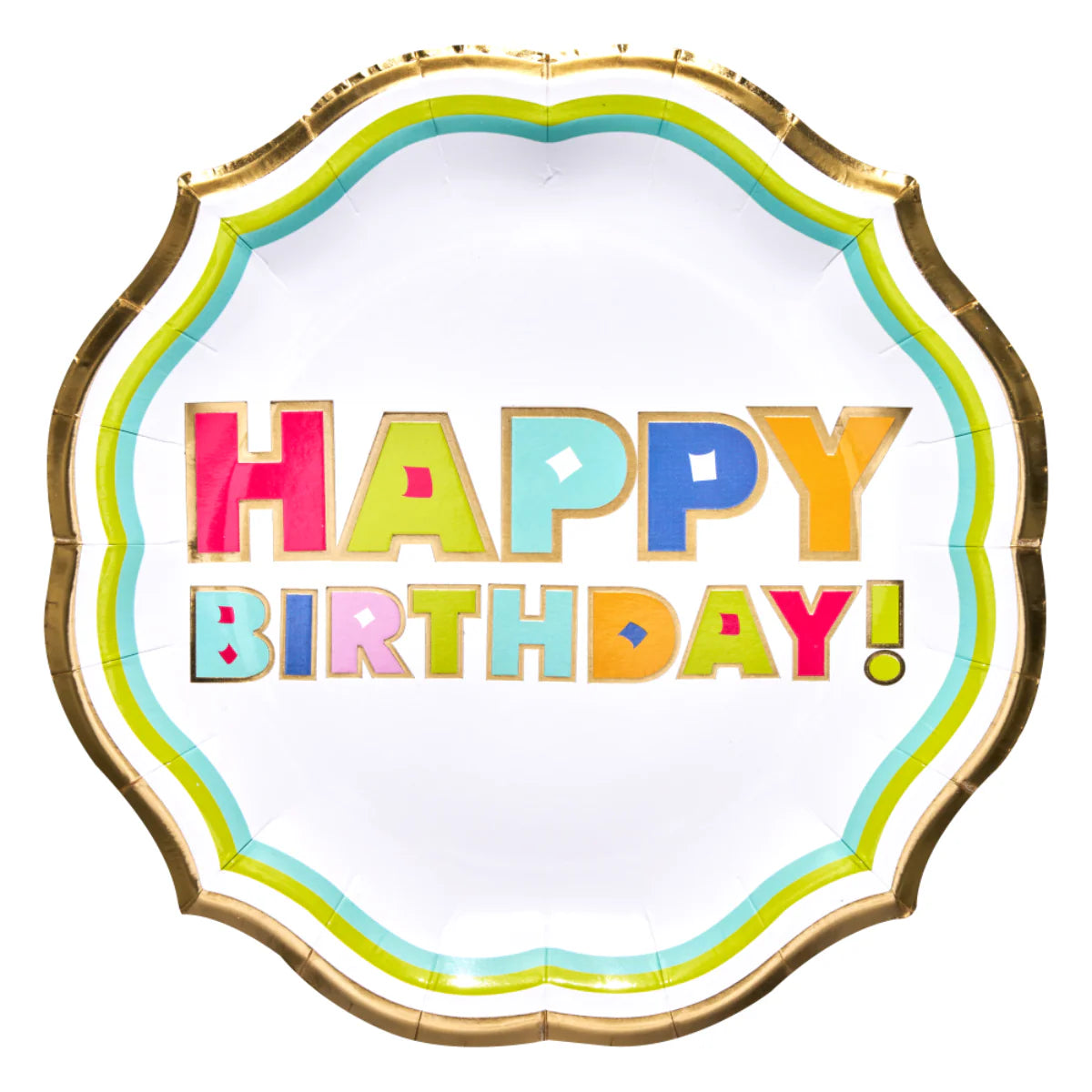 Bright Birthday Dinner Plates