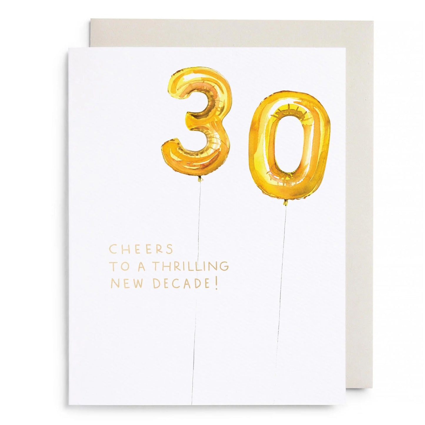 Helium 30 Birthday Card