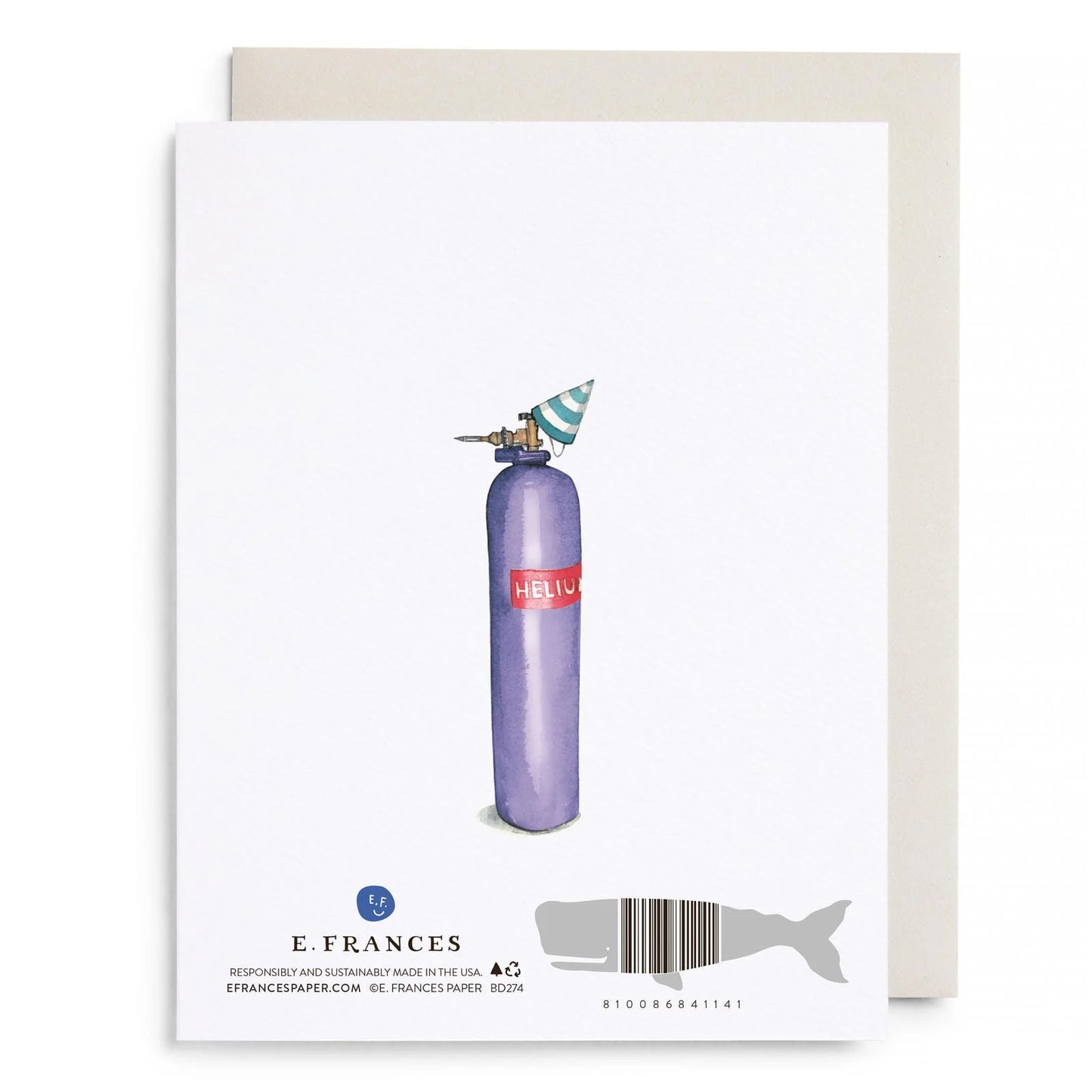 Helium 40 Birthday Card