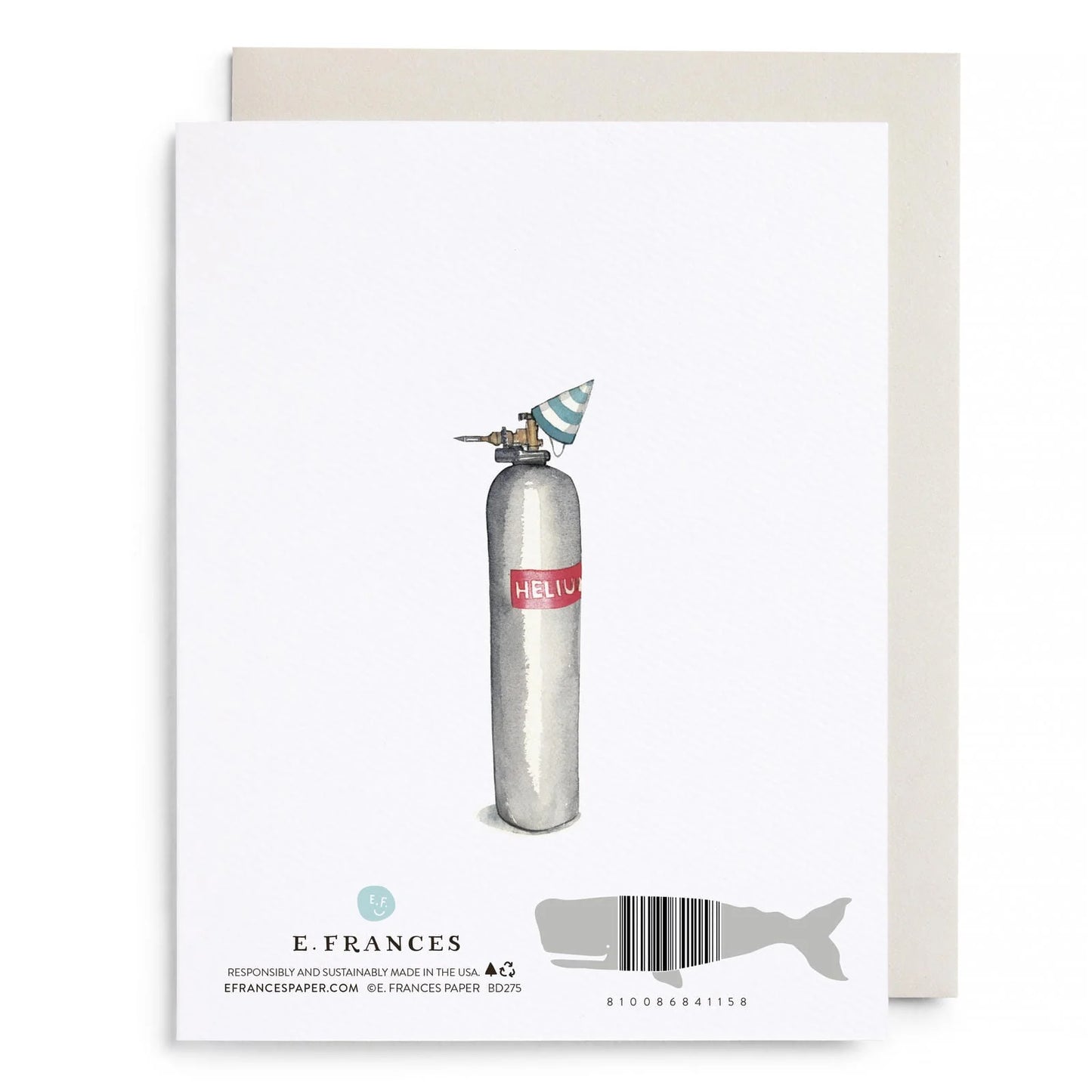 Helium 50 Birthday Card