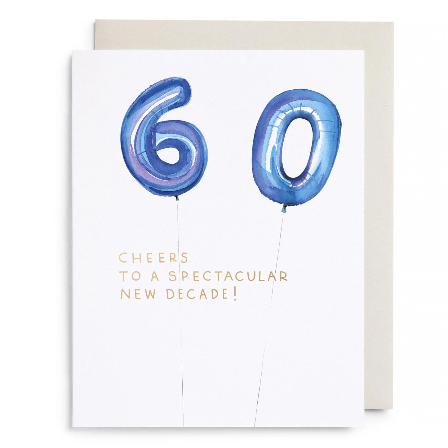 Helium 60 Birthday Card