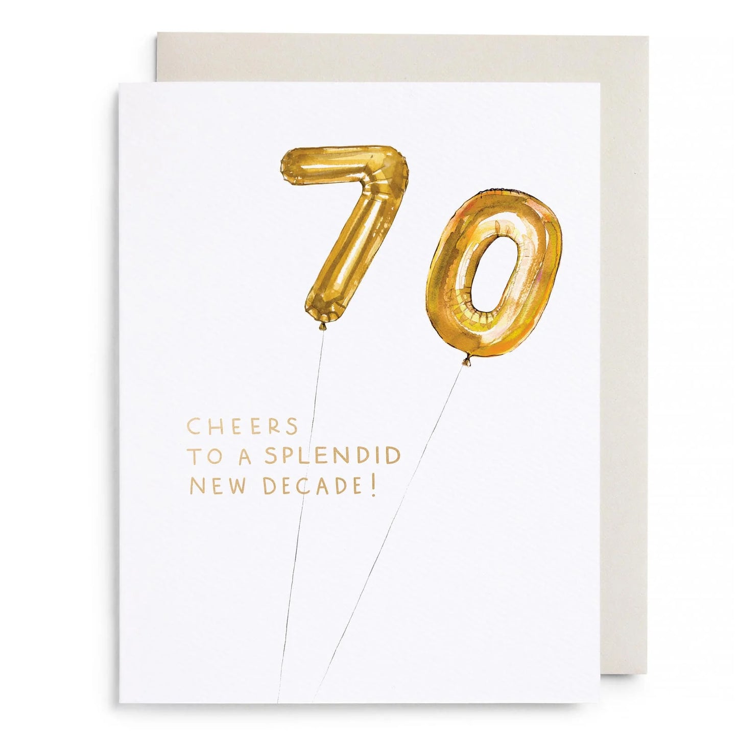 Helium 70 Birthday Card