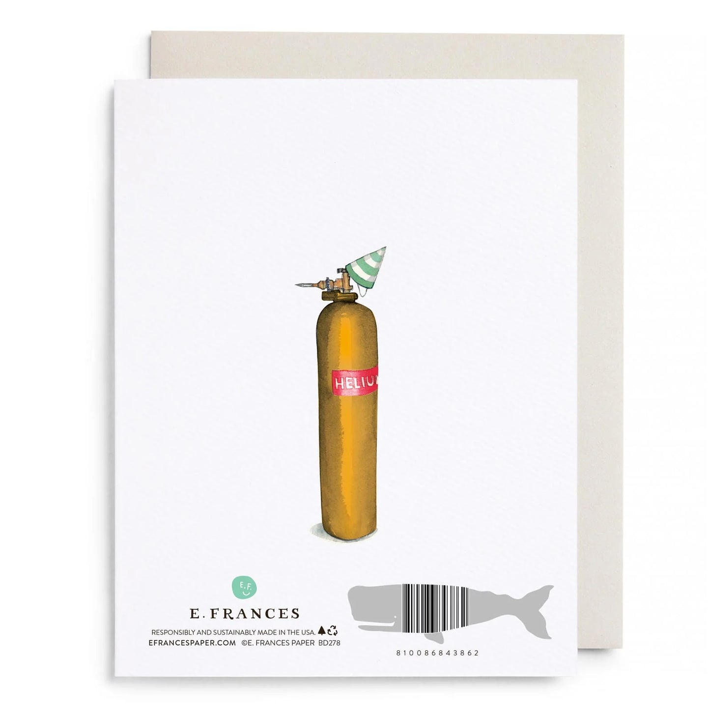 Helium 80 Birthday Card