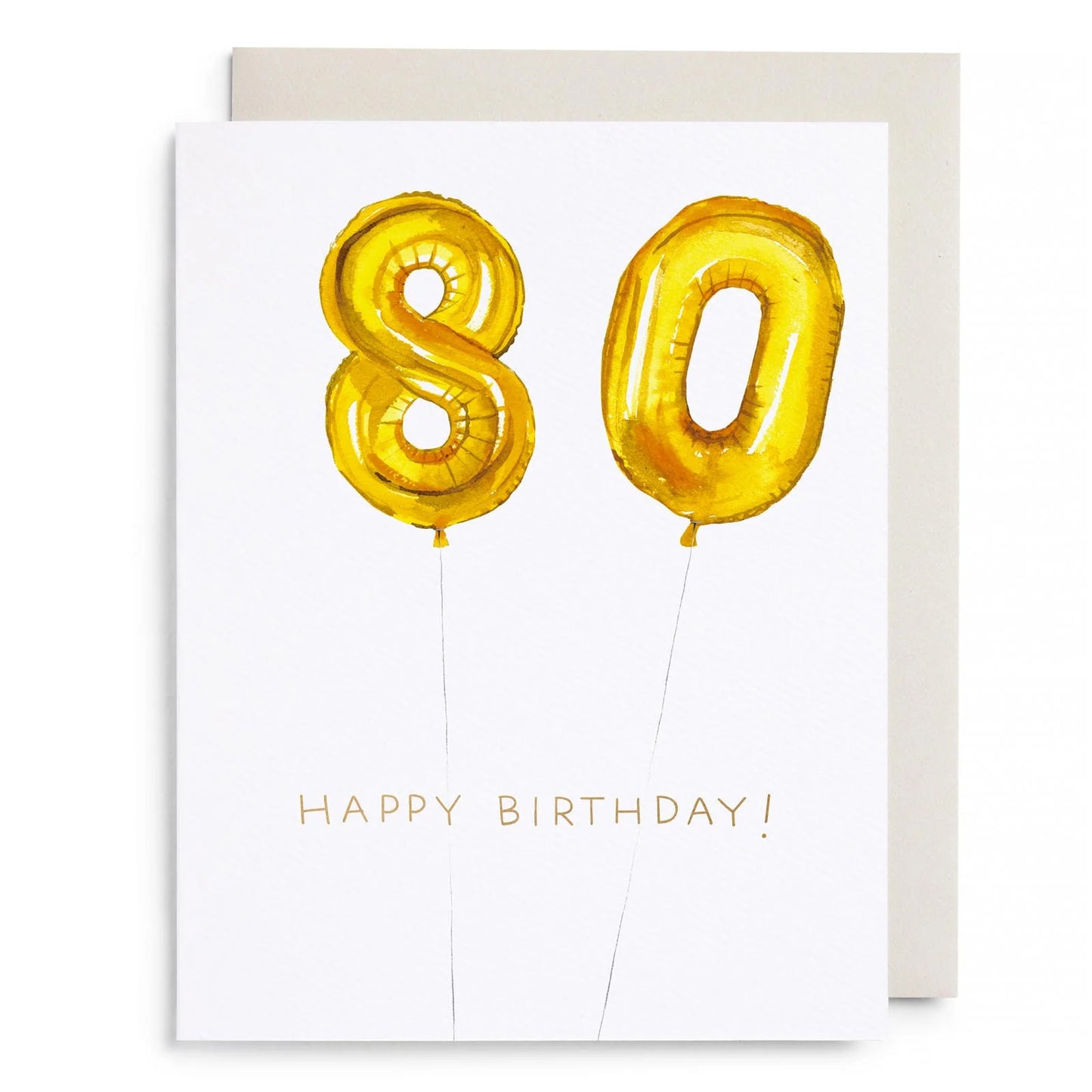 Helium 80 Birthday Card