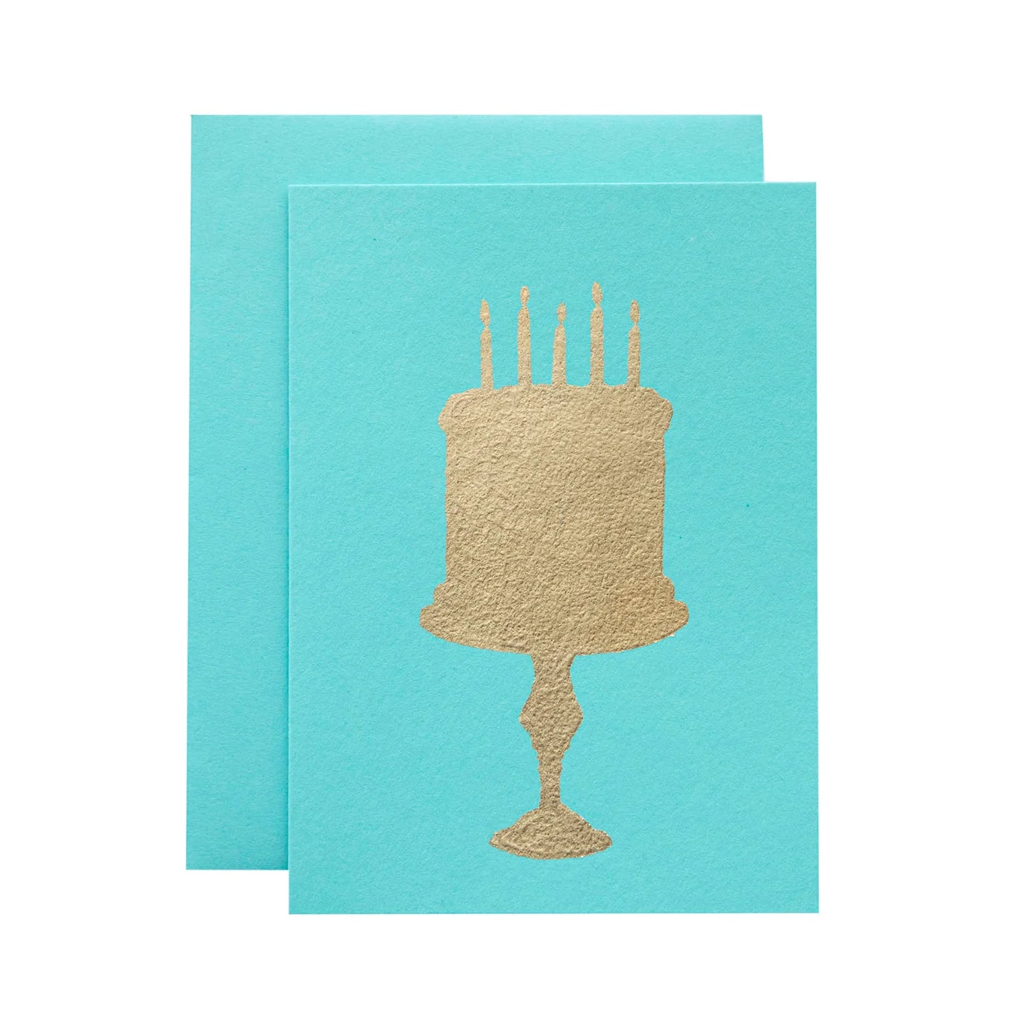 Blue Birthday Cake Card