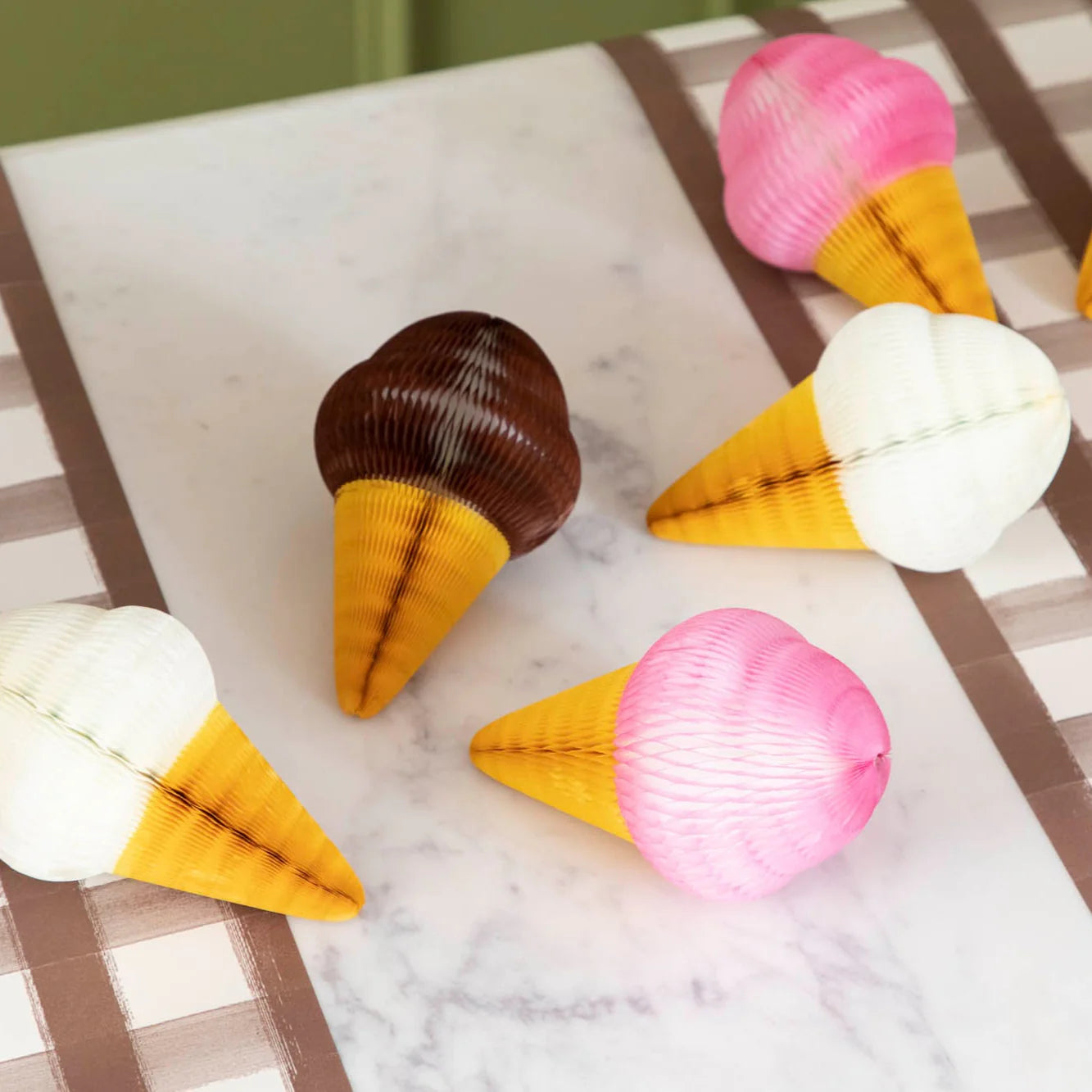 Small Honeycomb Ice Cream Cones