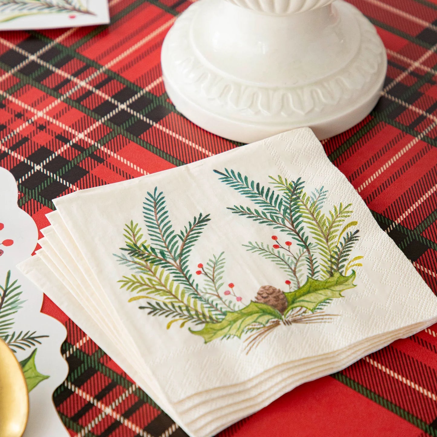 Christmas Sprigs Cocktail Napkins