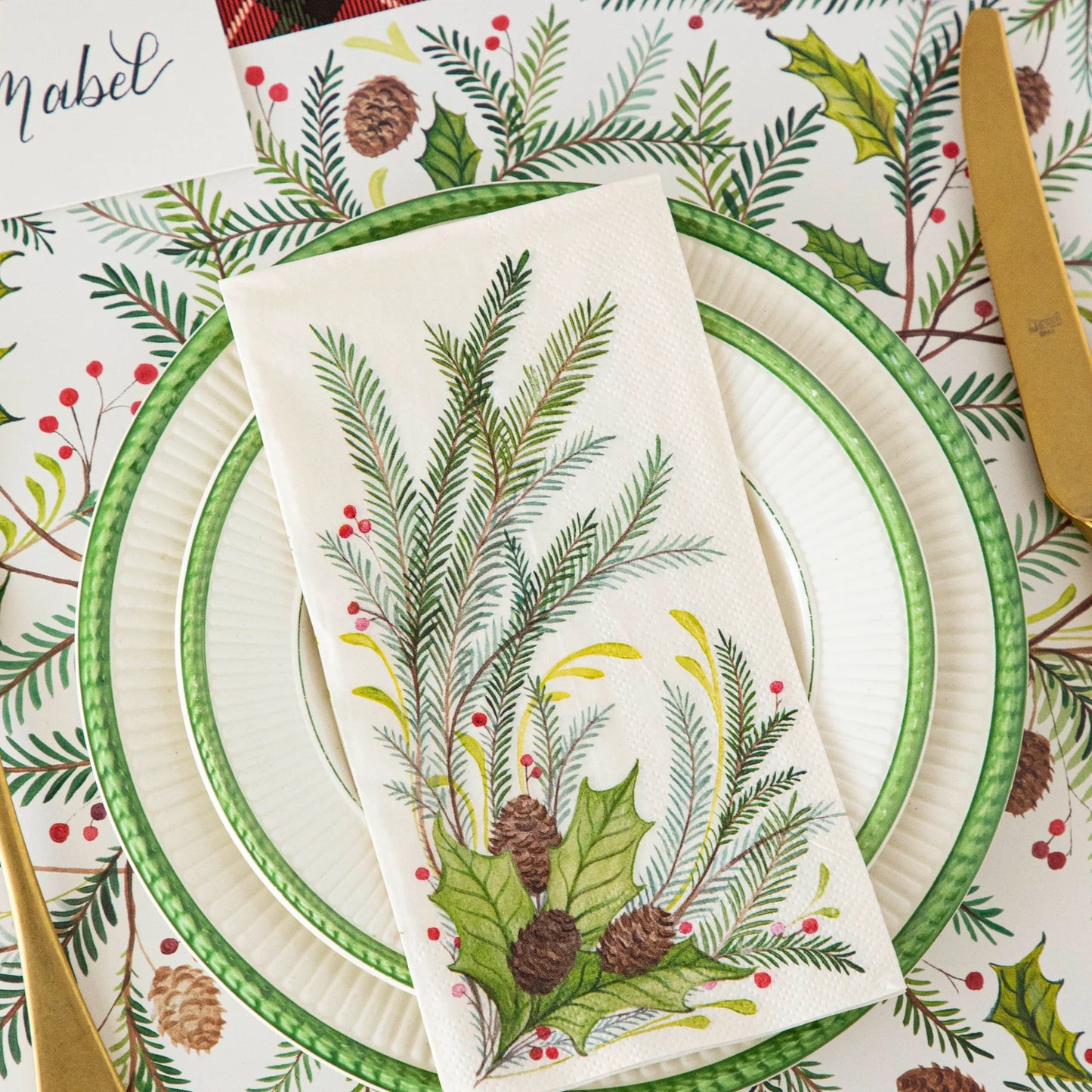 Christmas Sprigs Guest Napkins