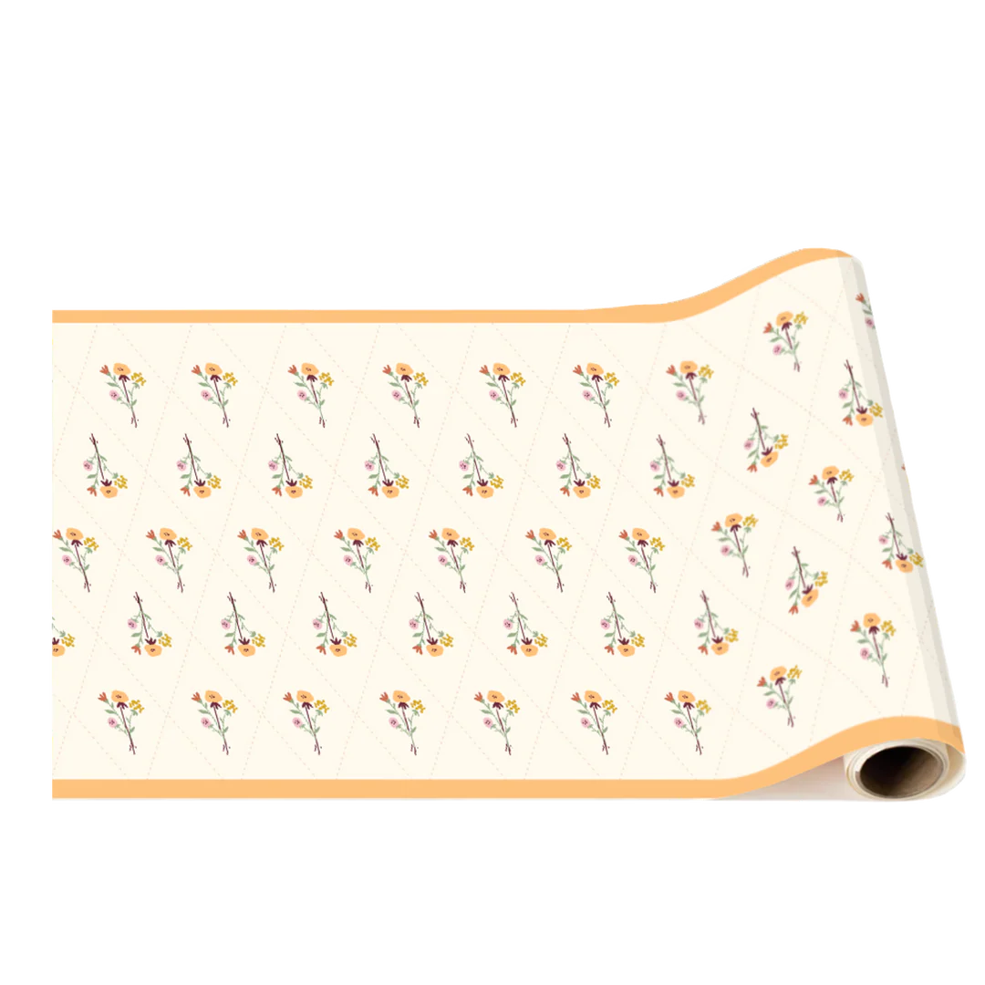 Cozy Fall Floral Table Runner