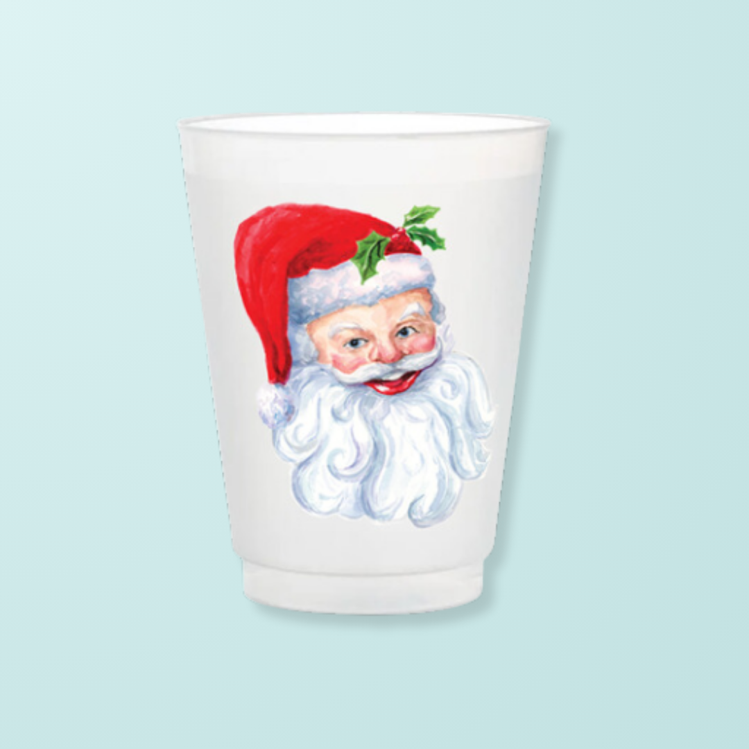 Santa Frosted Cups