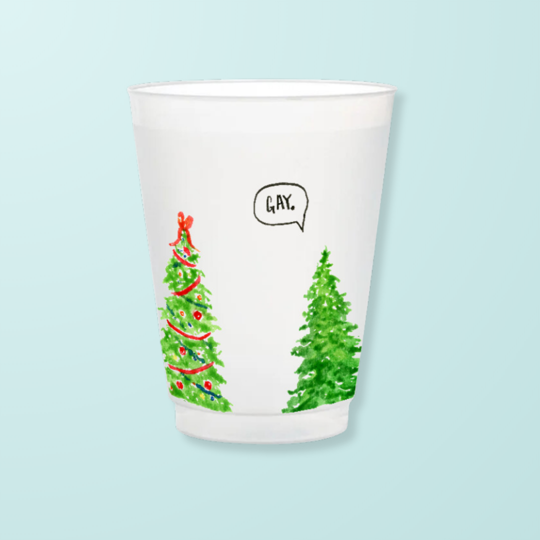 Gay Trees Frosted Cups