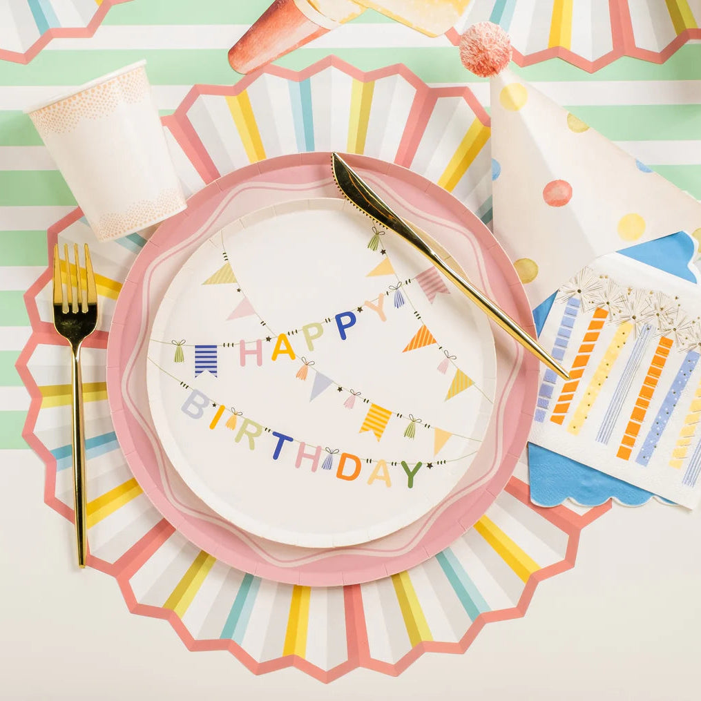 Burst of Color Fan Placemats