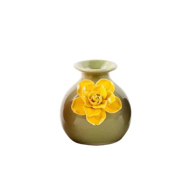 Colorful Vase with Flower