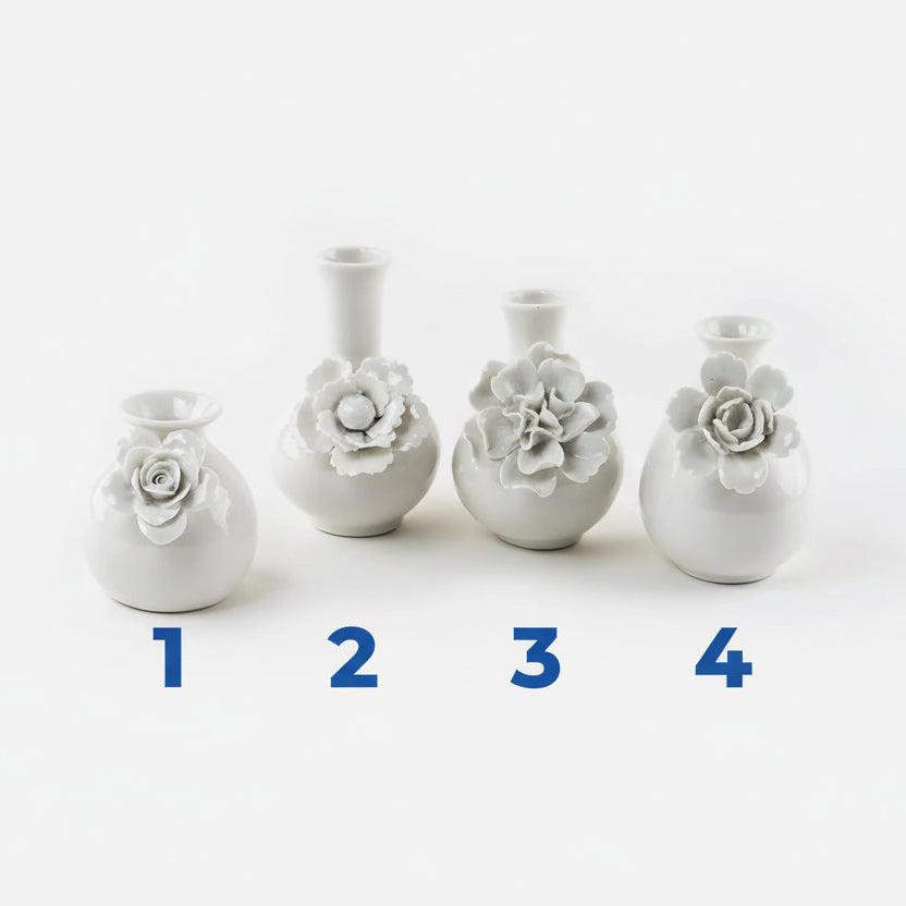 White Vase with Flower