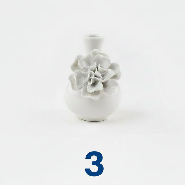 White Vase with Flower