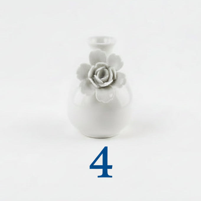 White Vase with Flower