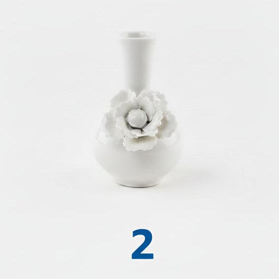 White Vase with Flower