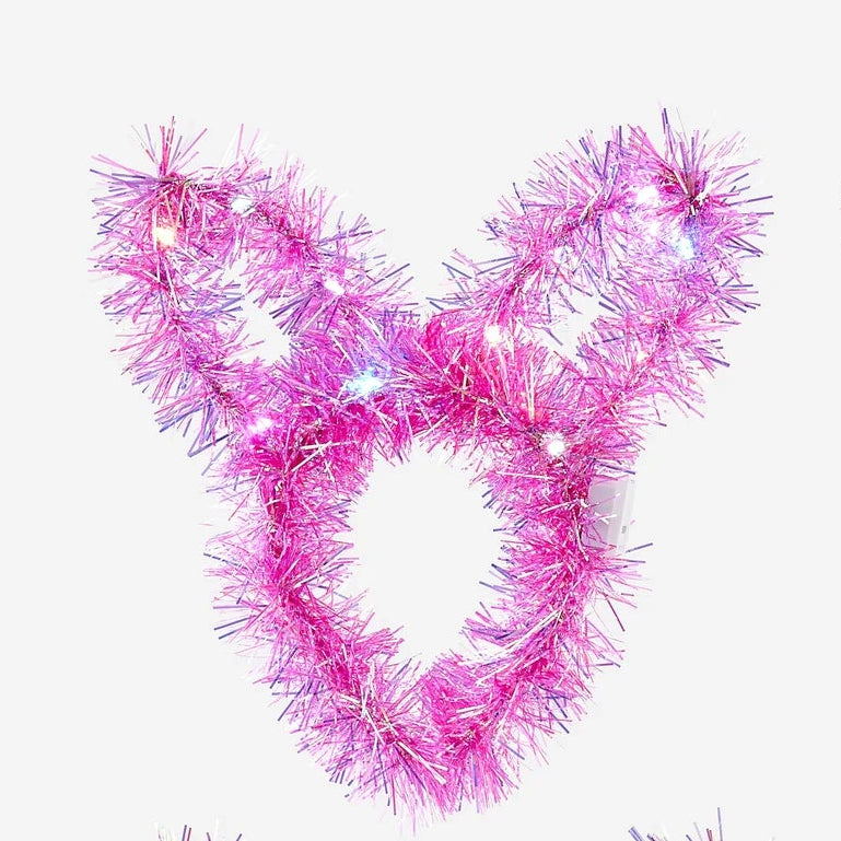 Tinsel Bunny Ear Light Up Headband