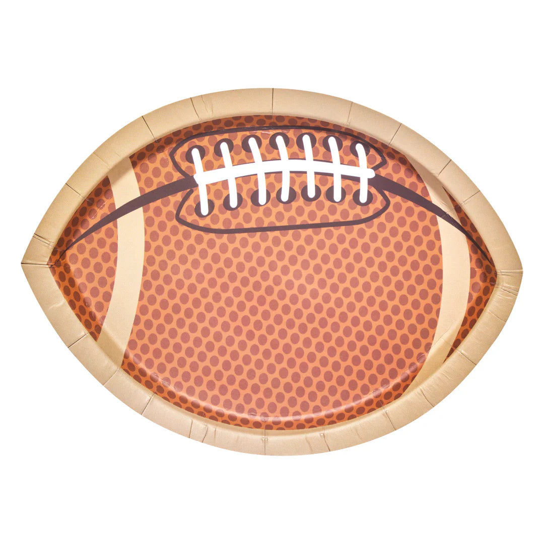 Die Cut Football Salad Plates