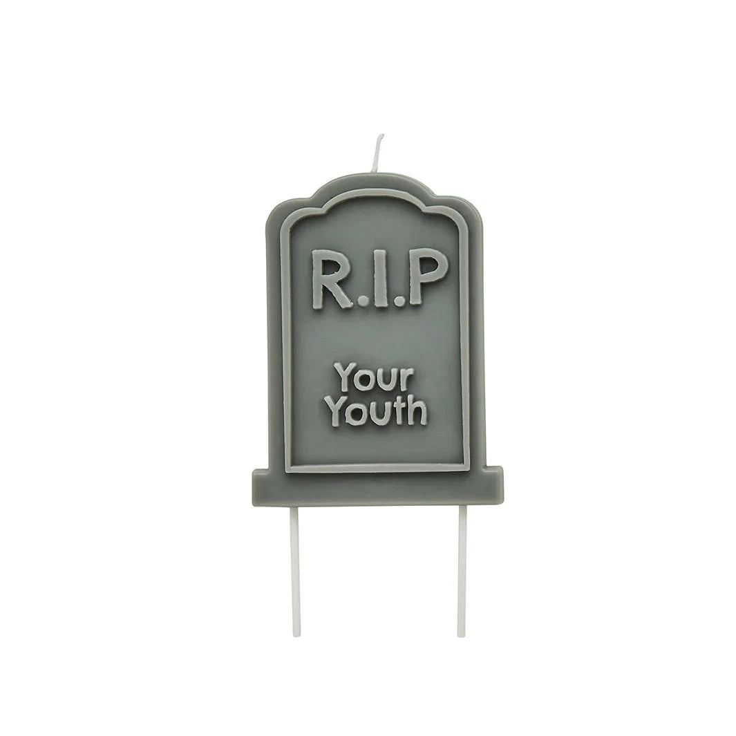 Rip Youth Gravestone Candle