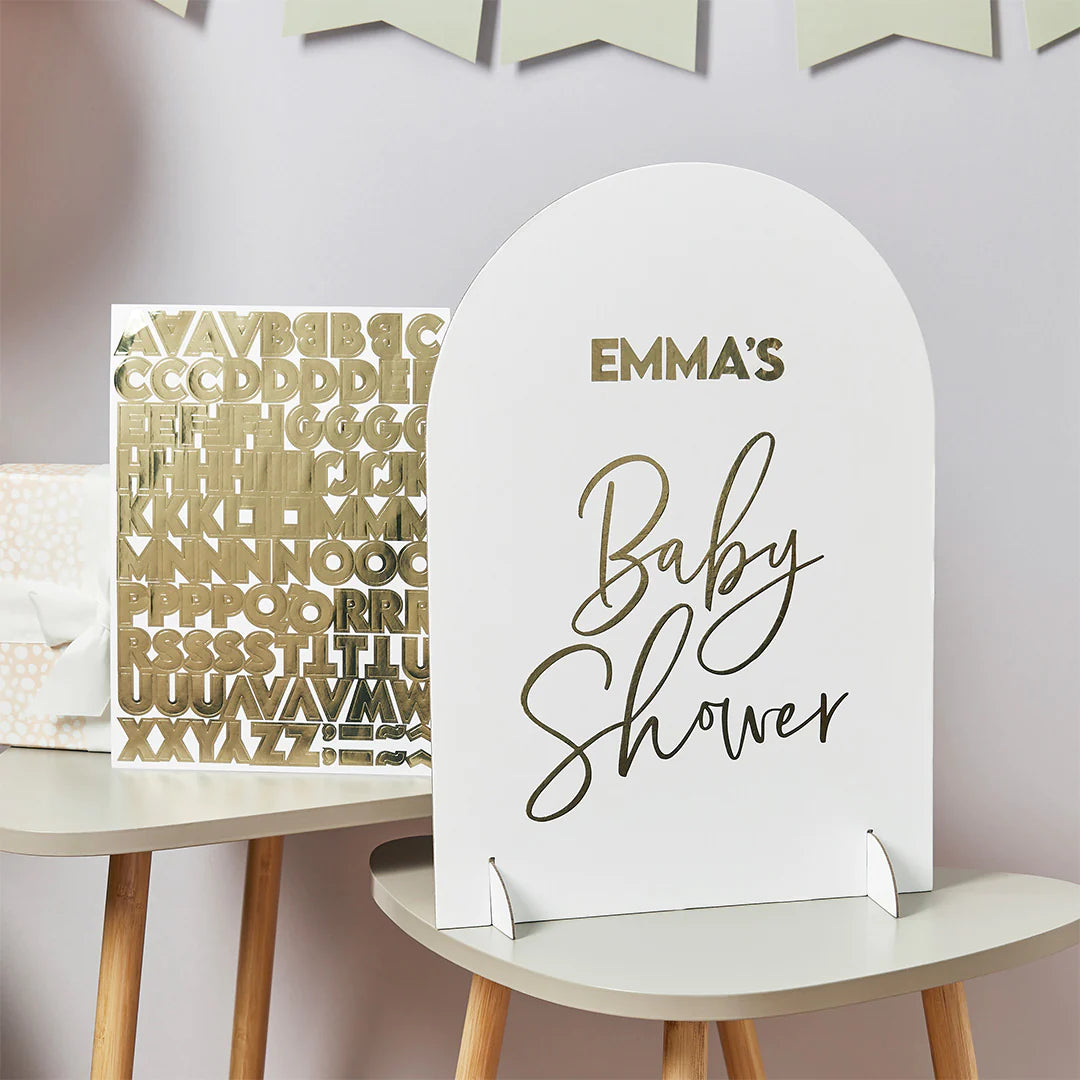 Baby Shower Sign & Sticker Sheets