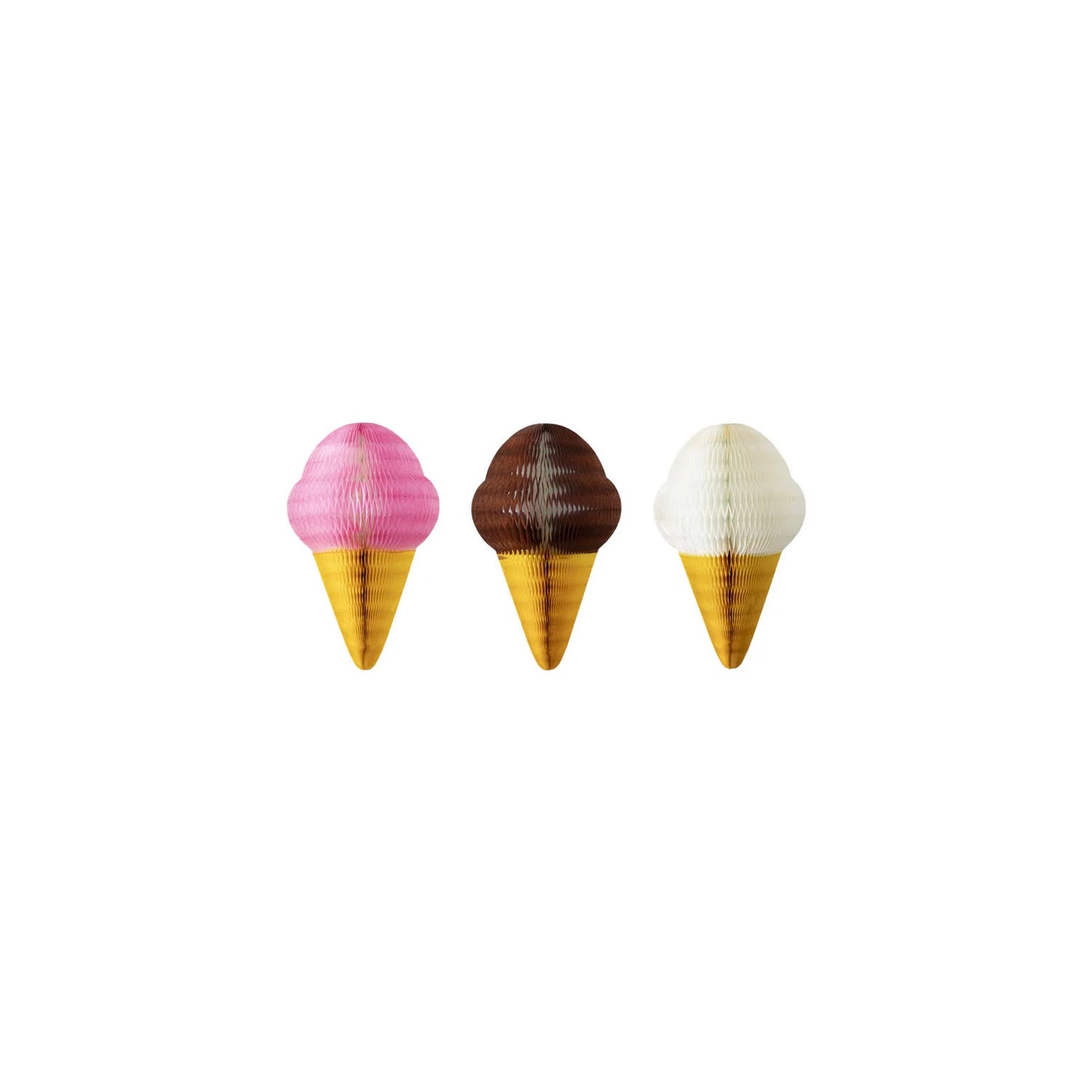 Small Honeycomb Ice Cream Cones