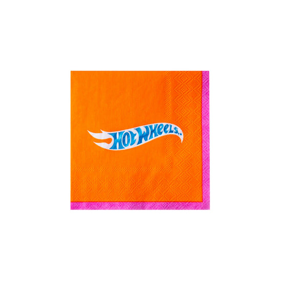 Hot Wheels Orange Small Napkins