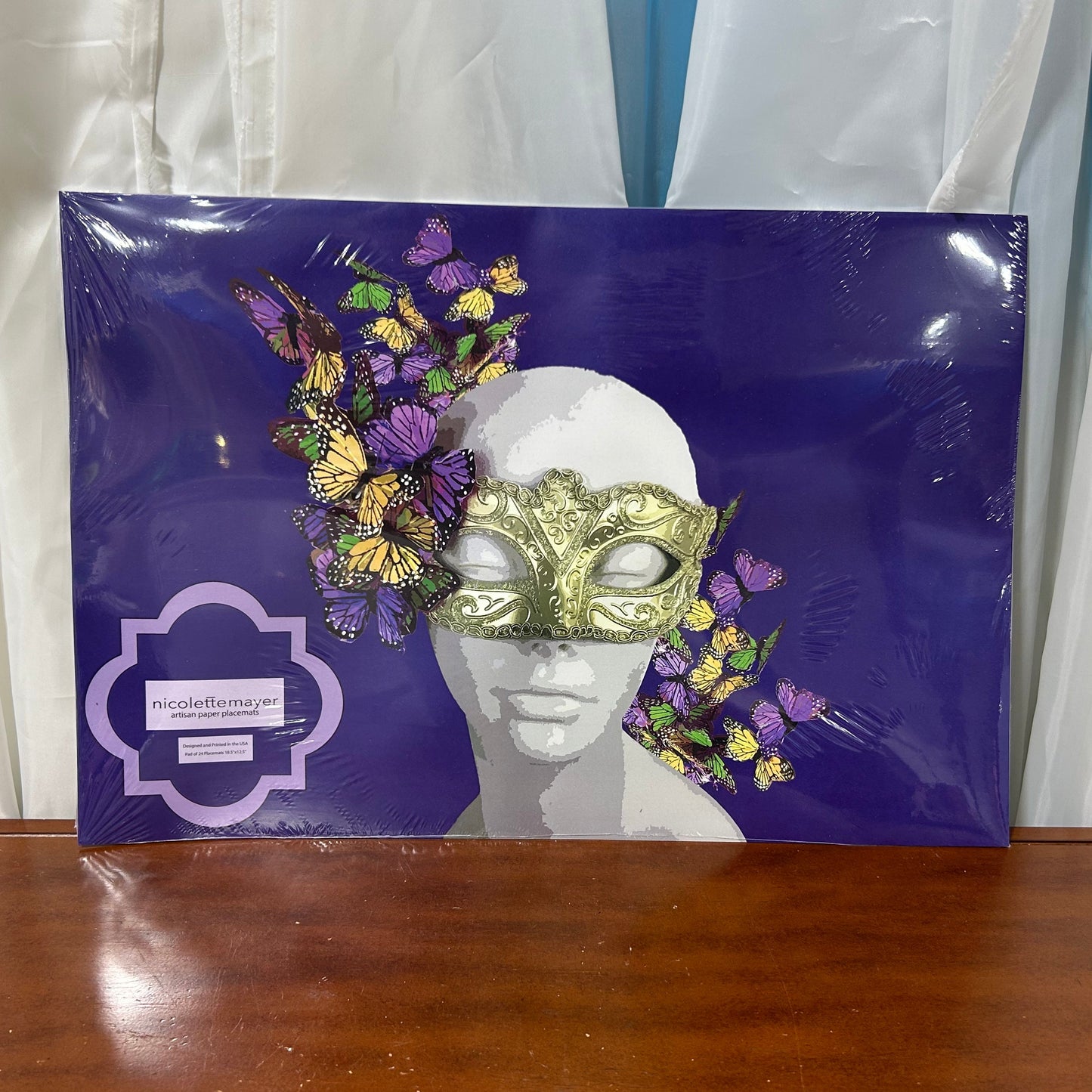 Mardi Gras Butterfly Placemats
