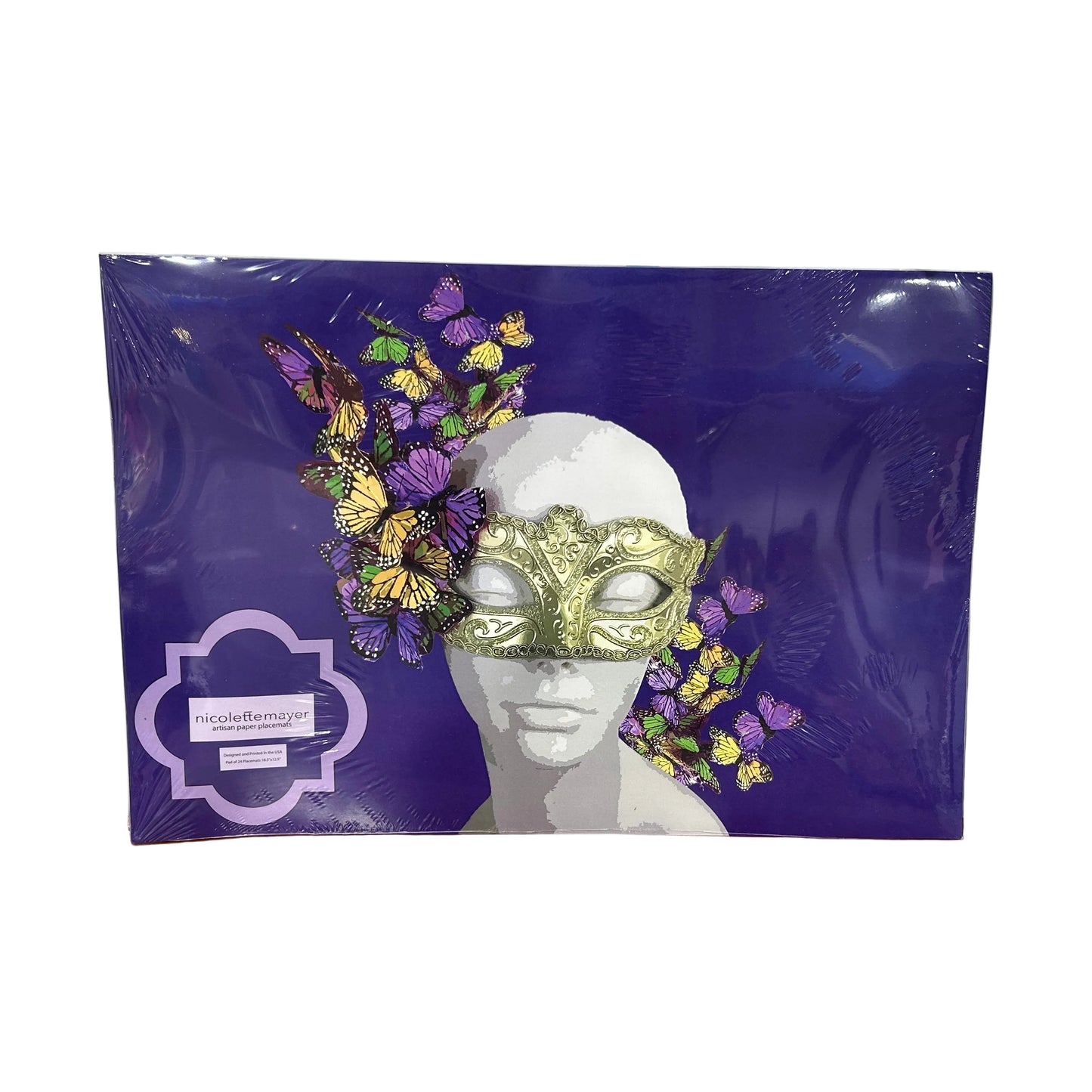Mardi Gras Butterfly Placemats
