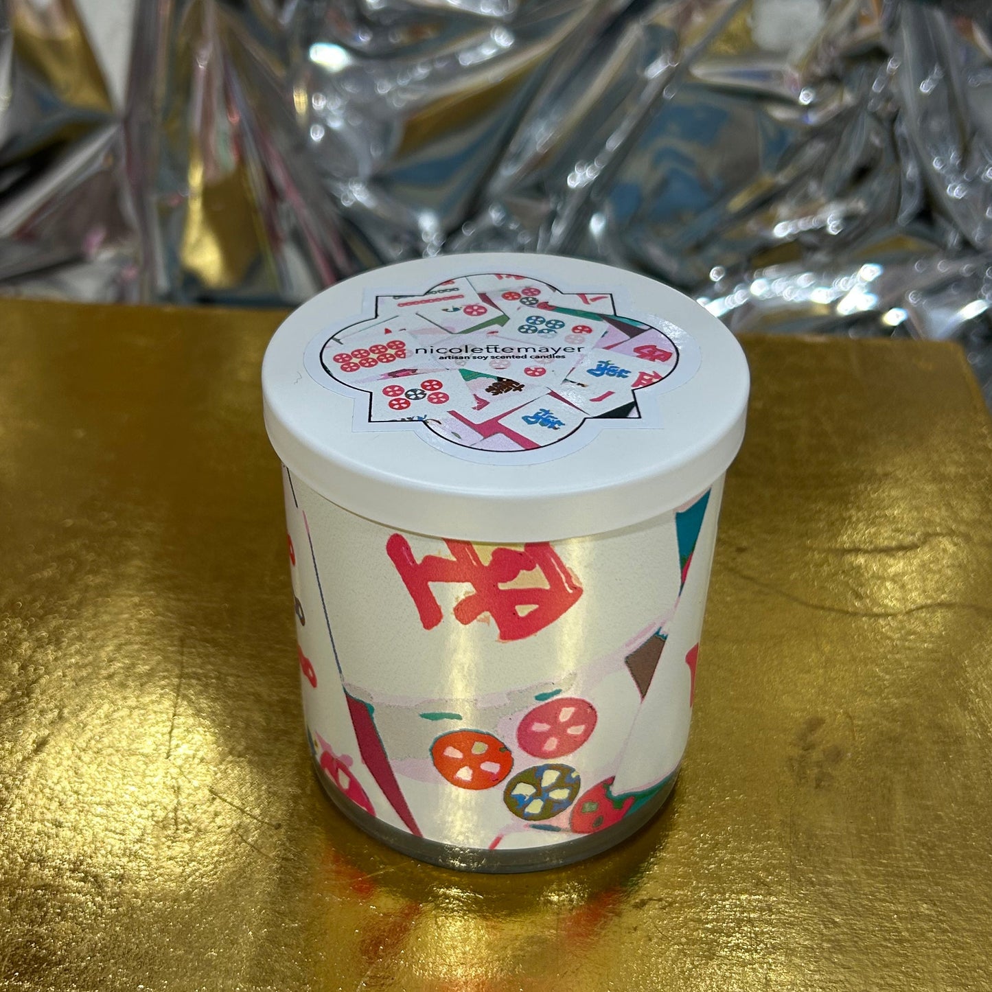 Mahjong Abstract Soy Candle